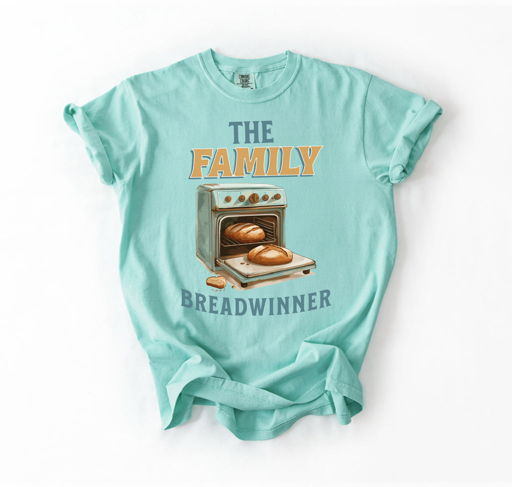 Family Breadwinner Tee – Faith, Flour & Fired Ovens”