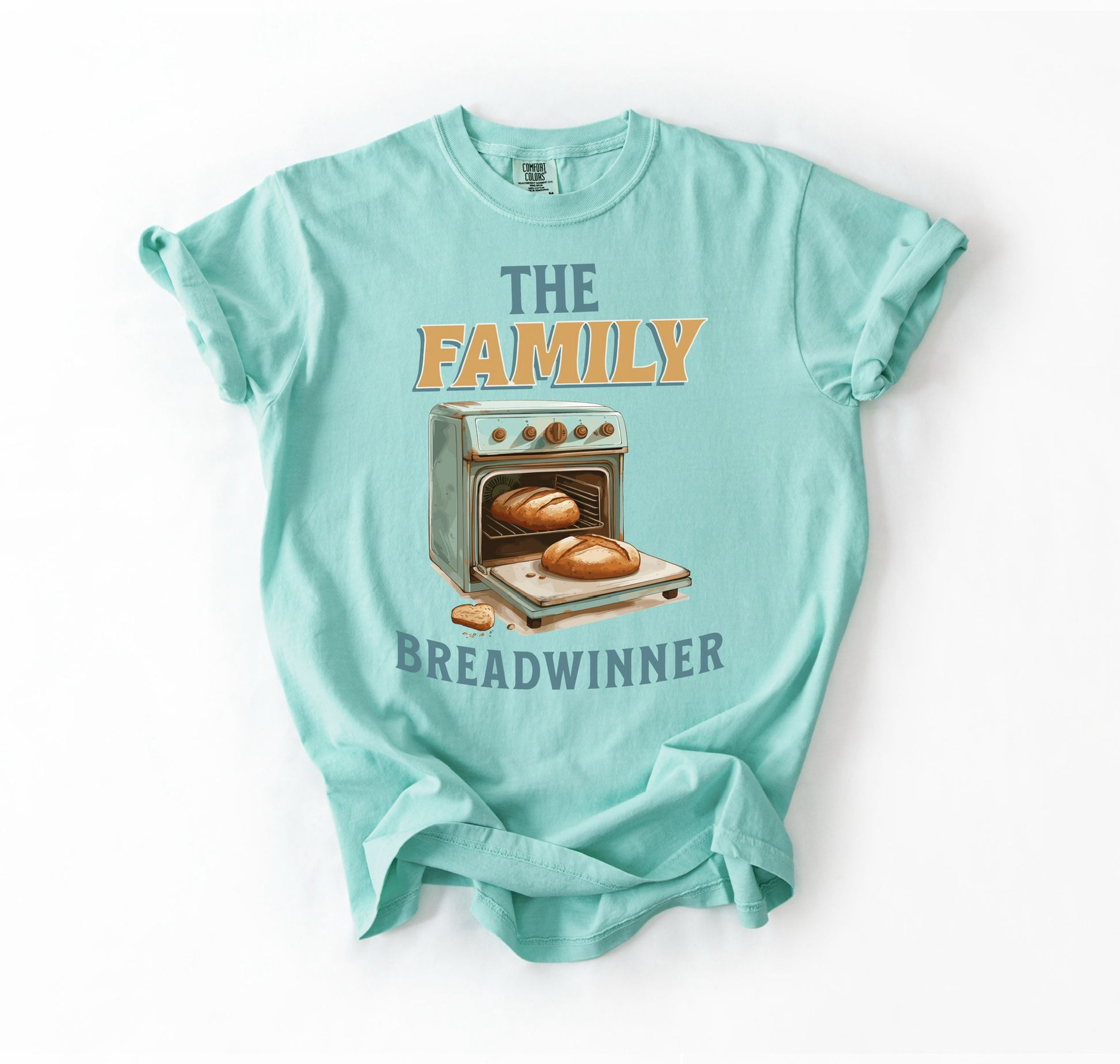 Family Breadwinner Tee – Faith, Flour & Fired Ovens”