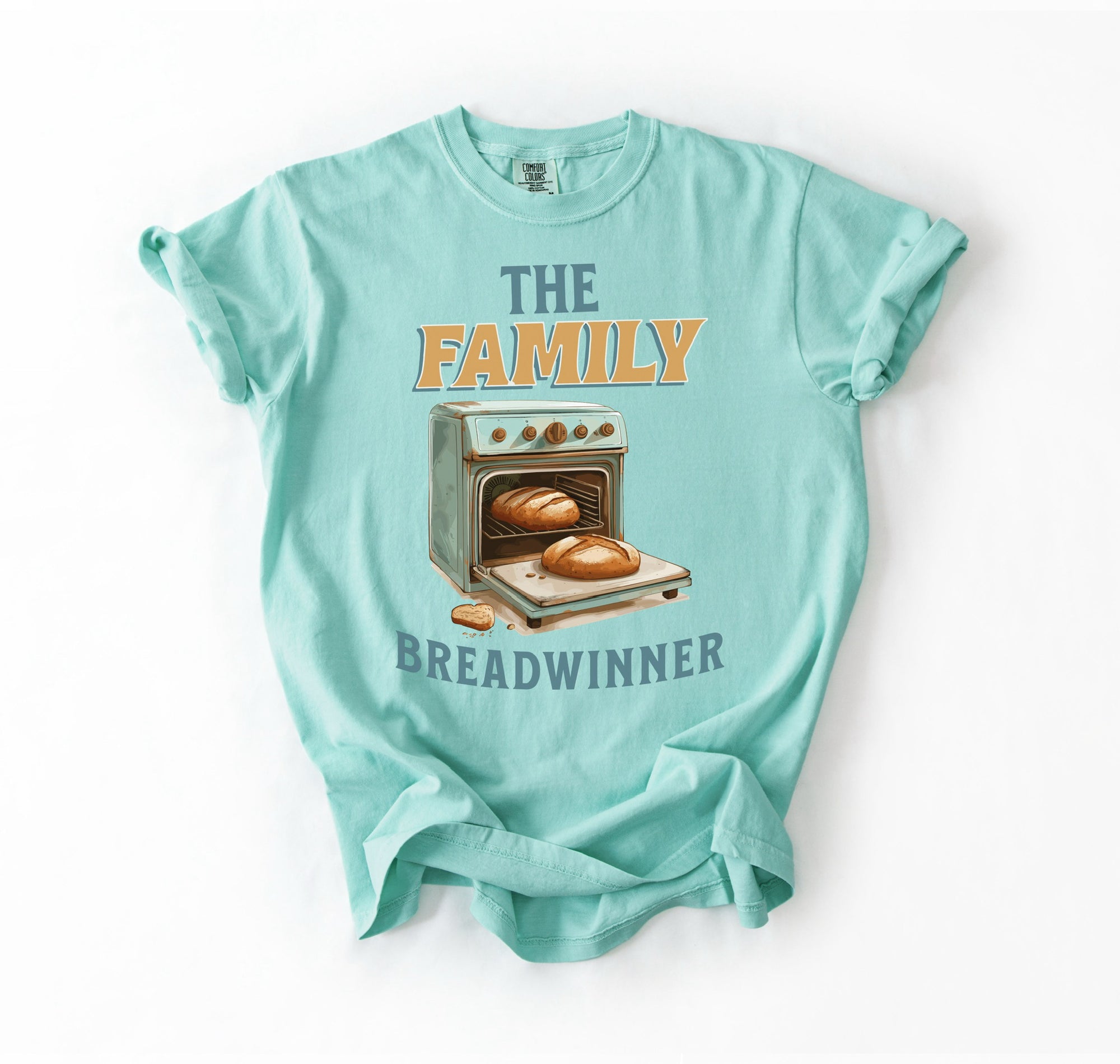 Family Breadwinner Tee – Faith, Flour & Fired Ovens”