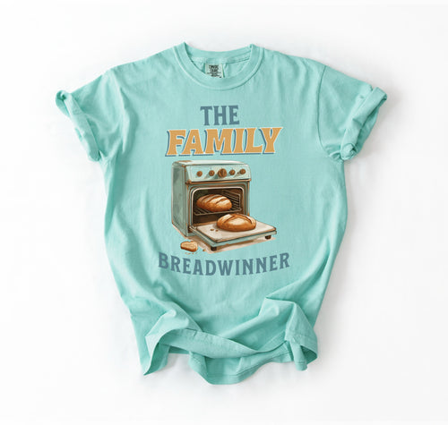 Family Breadwinner Tee – Faith, Flour & Fired Ovens”