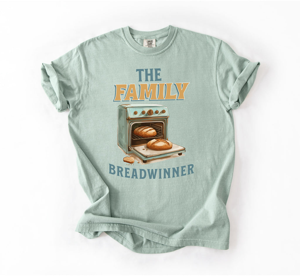 Family Breadwinner Tee – Faith, Flour & Fired Ovens”