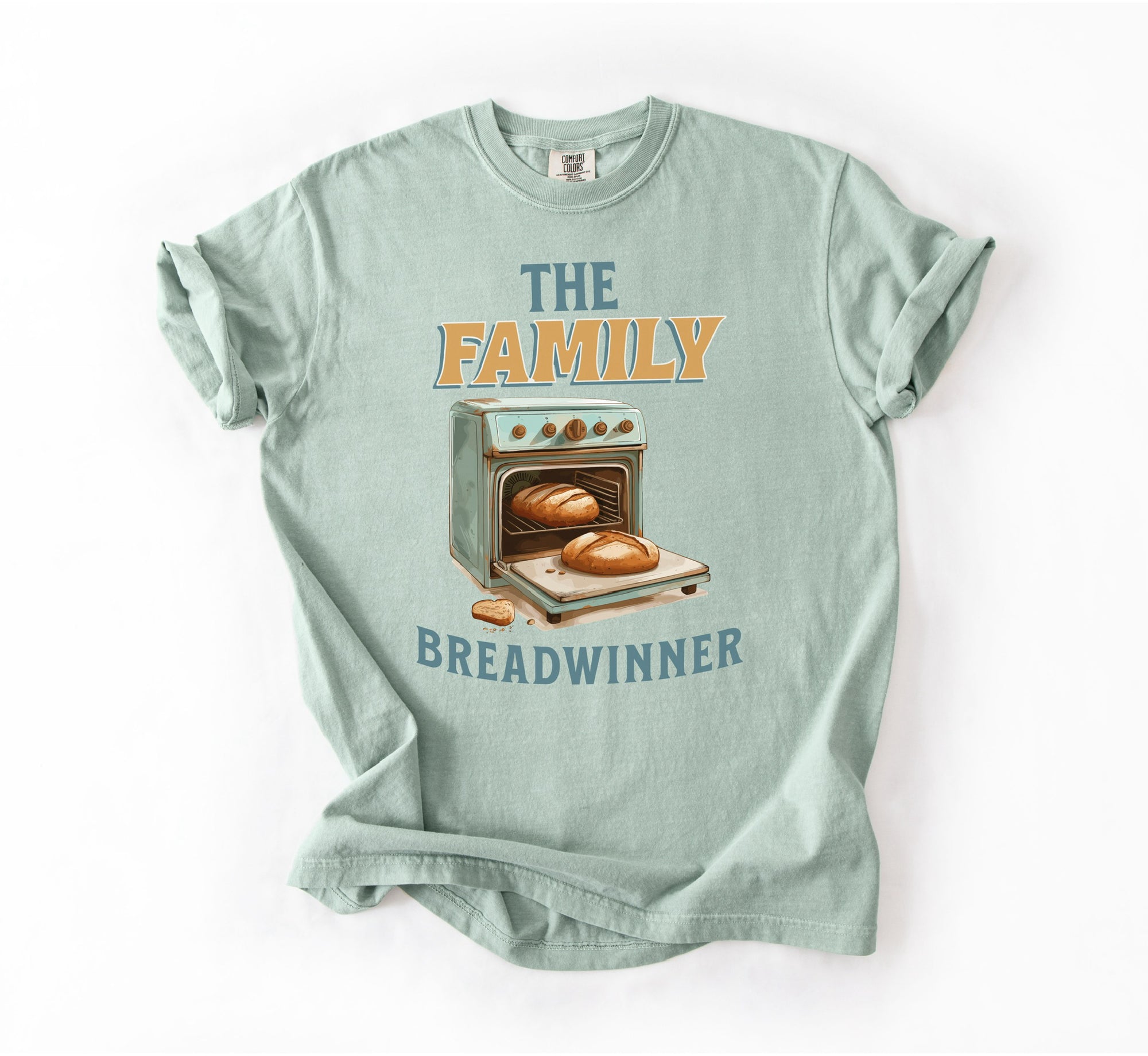 Family Breadwinner Tee – Faith, Flour & Fired Ovens”