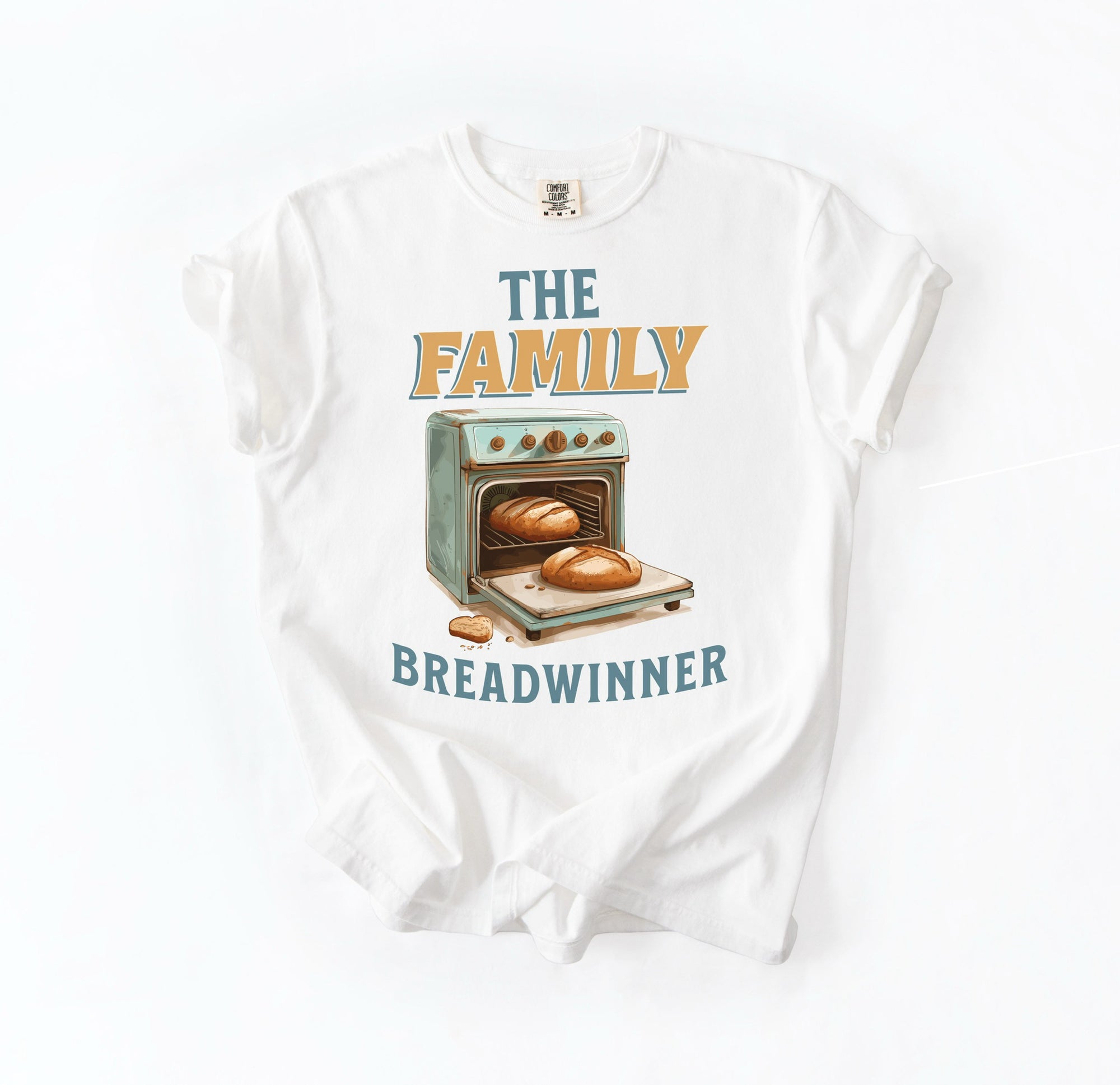 Family Breadwinner Tee – Faith, Flour & Fired Ovens”