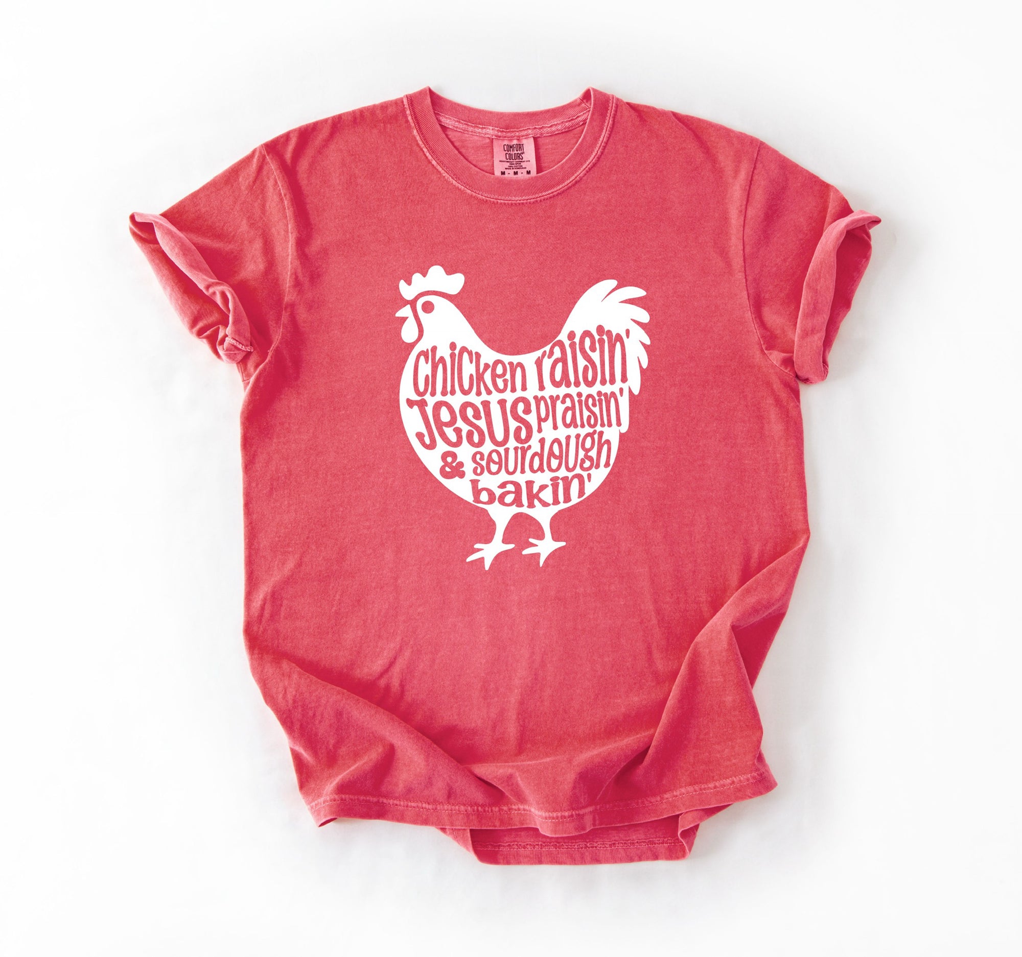 Chicken Raisin’ & Jesus Praisin’ Tee – Homestead + Hallelujah Vibes