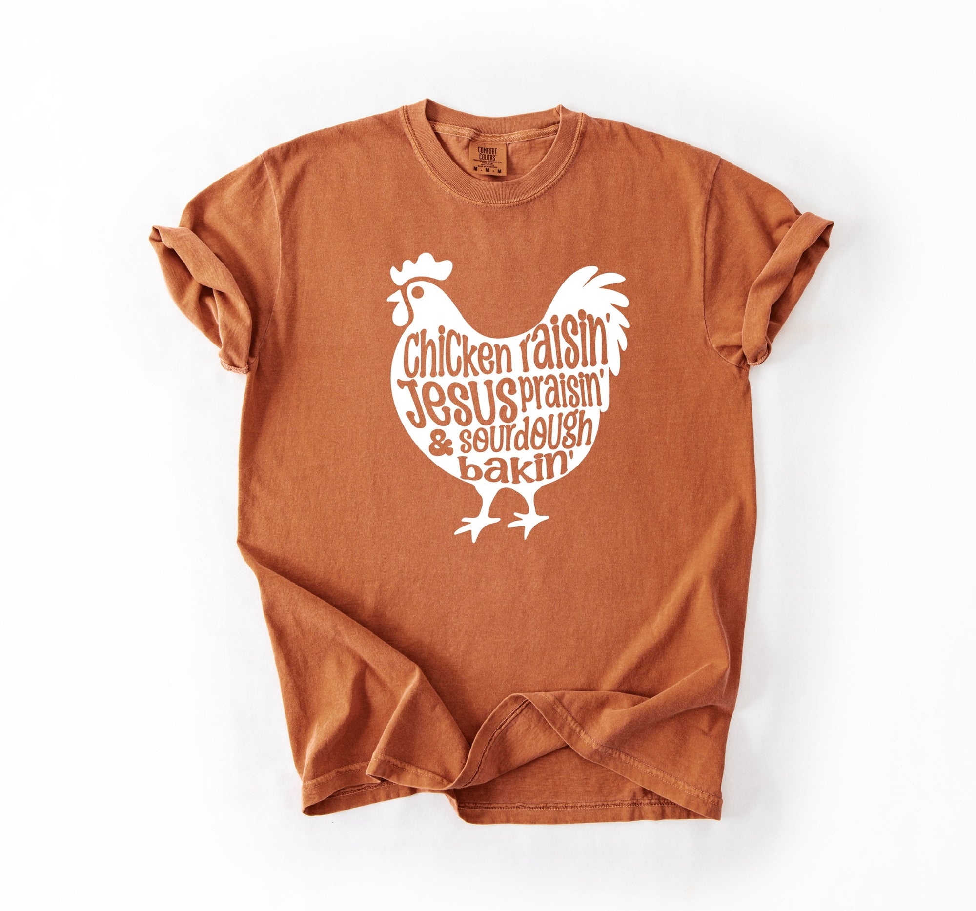 Chicken Raisin’ & Jesus Praisin’ Tee – Homestead + Hallelujah Vibes
