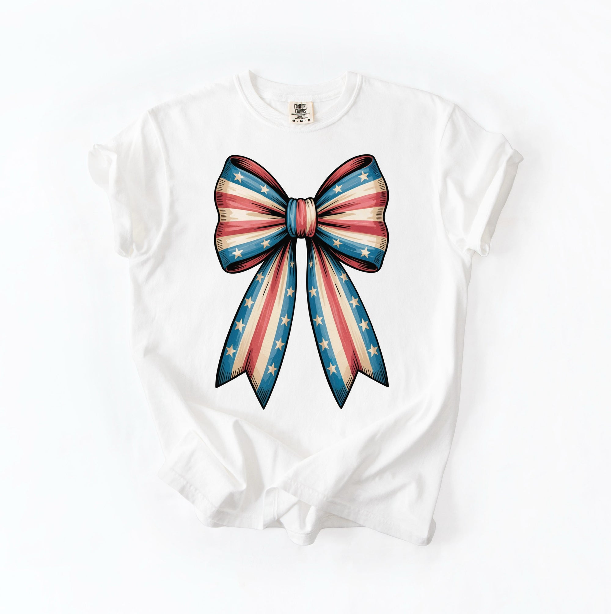 USA Bow Tee – Stars, Stripes & Southern Charm