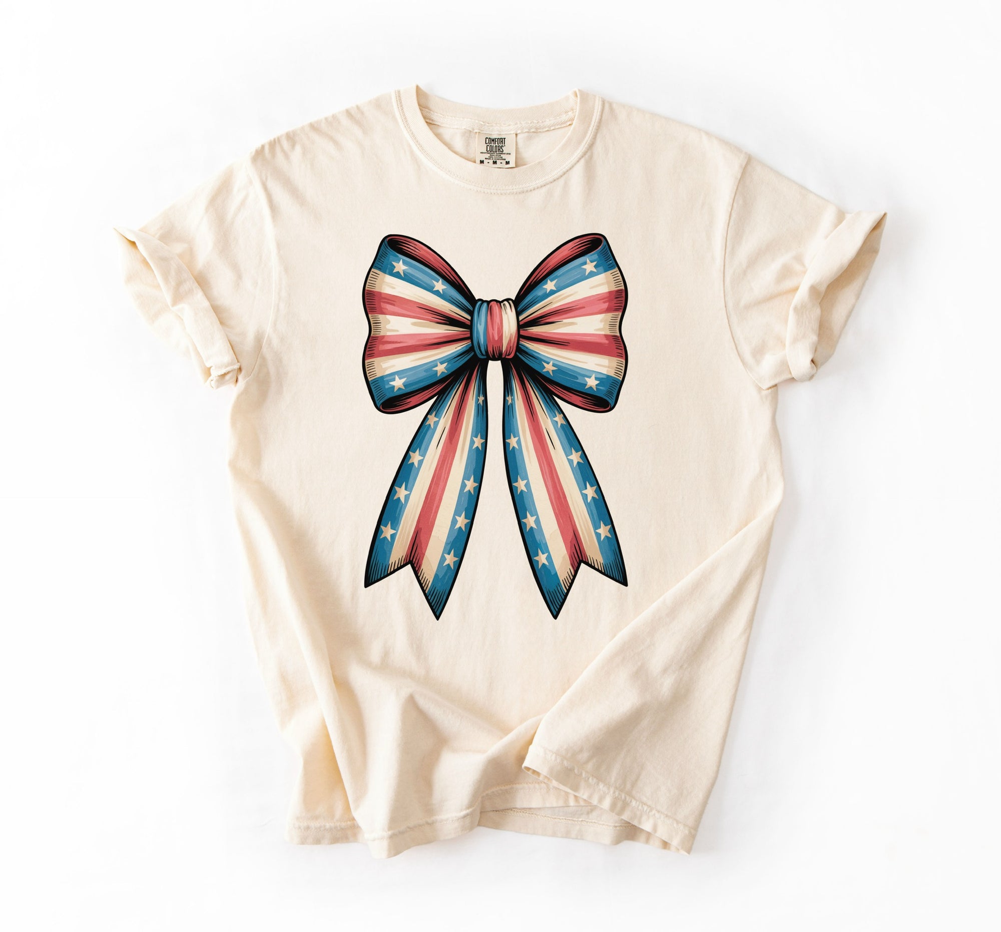 USA Bow Tee – Stars, Stripes & Southern Charm