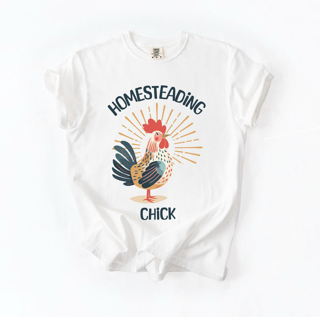 Homesteading Chick Tee – Farm Life with Flair